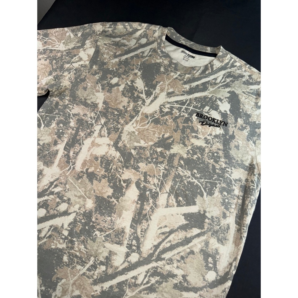 Rock Salt Brooklyn Originals Mens 2X Camo T-Shirt Real Tree Print Cotton Tee